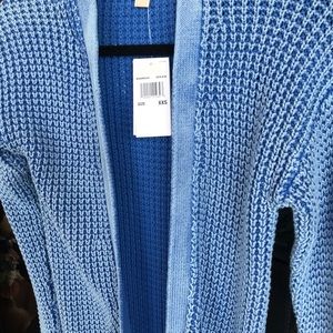 NWT Michael Kors Cardigan Crew Blue XXS